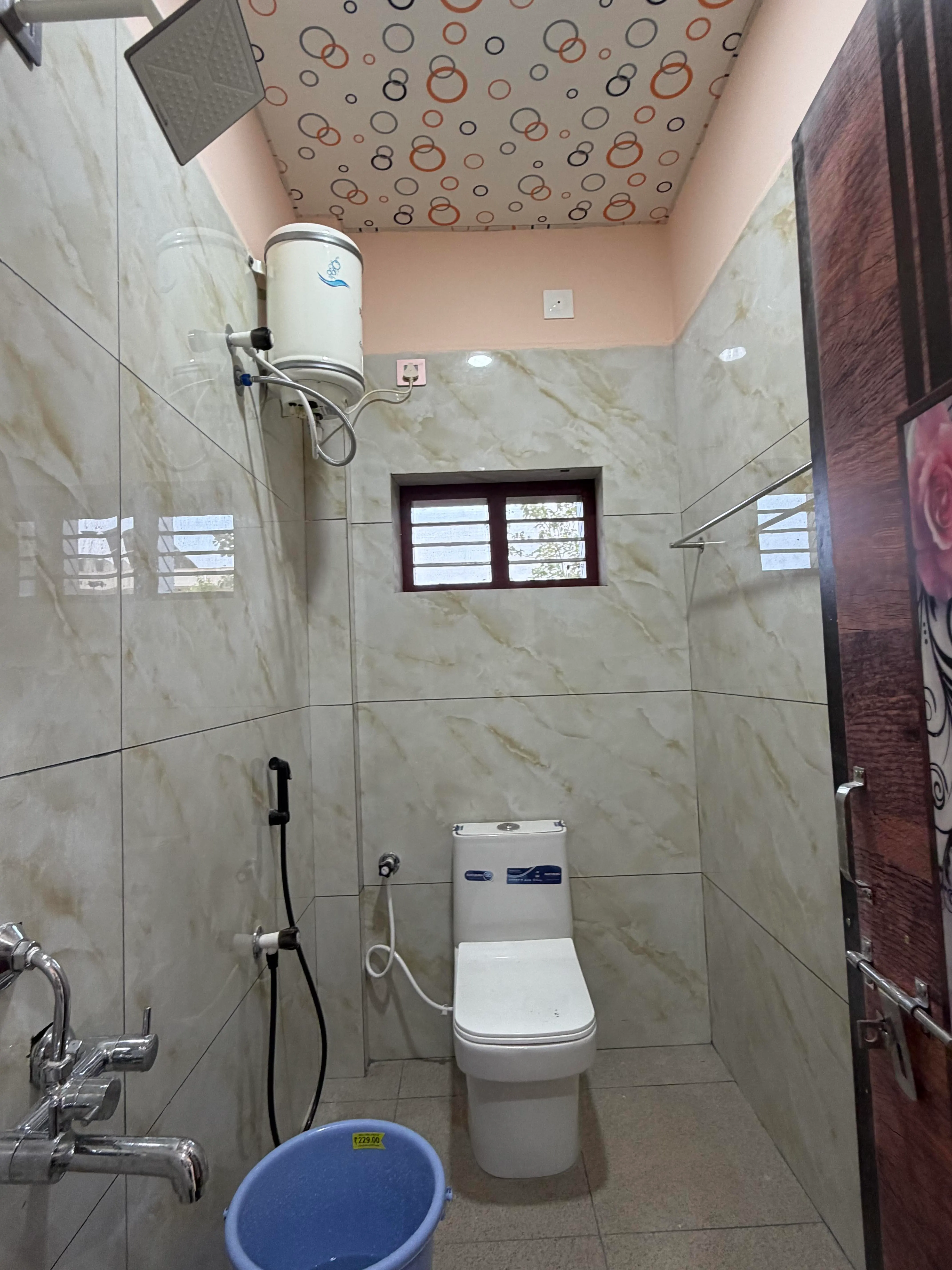 Bright bathroom interior