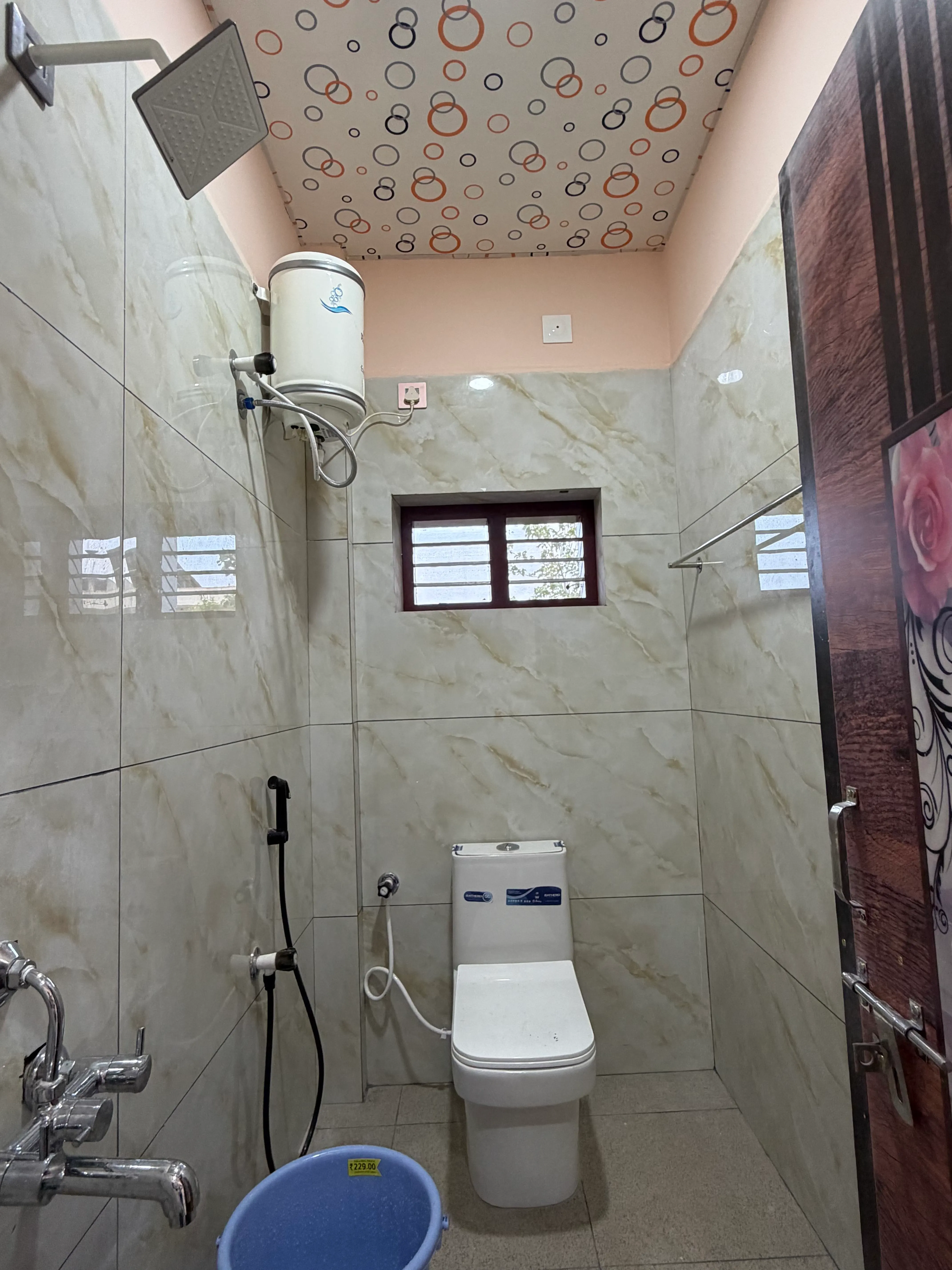 Clean attached bathroom