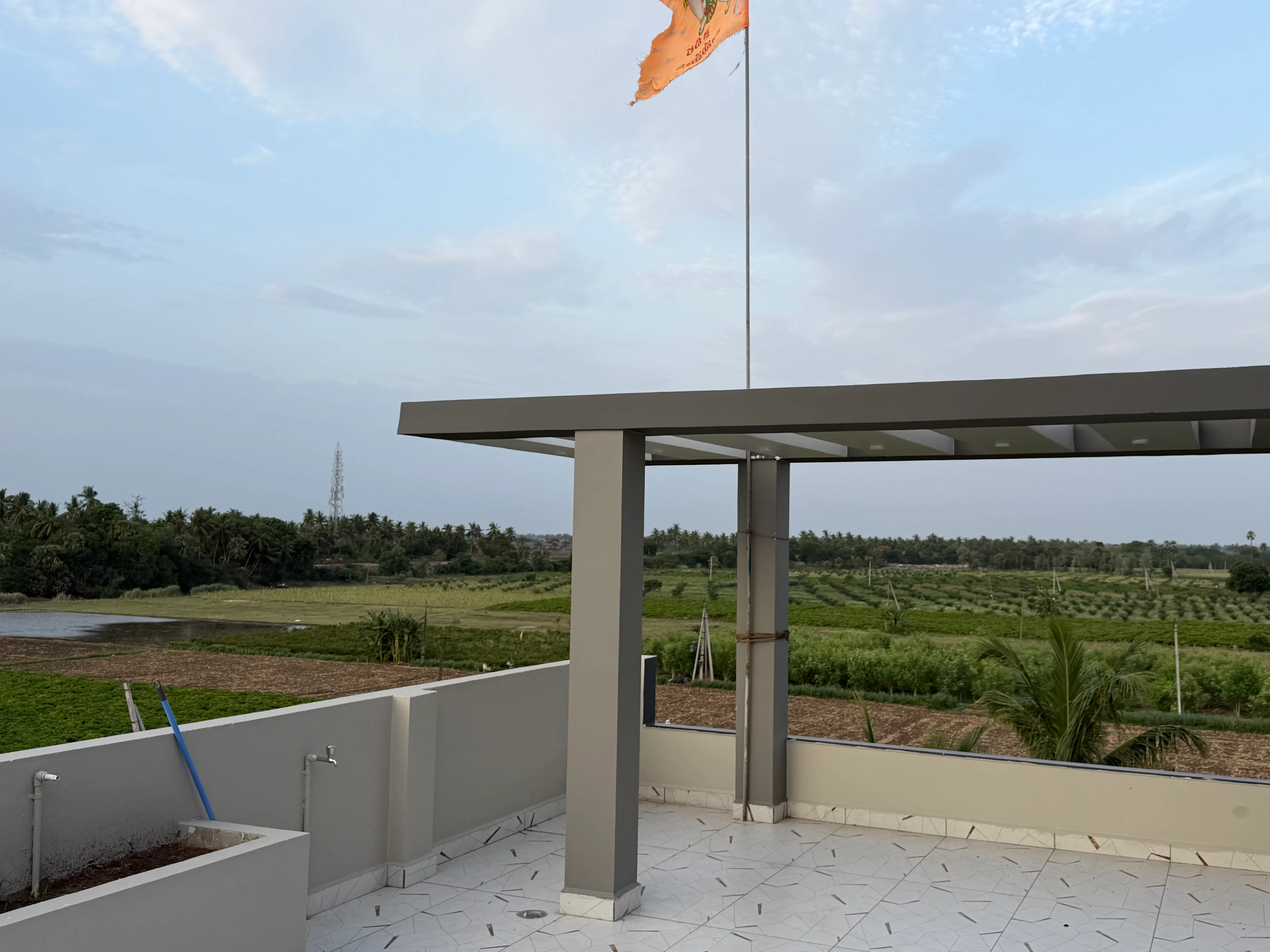 Fields seen from the terrace