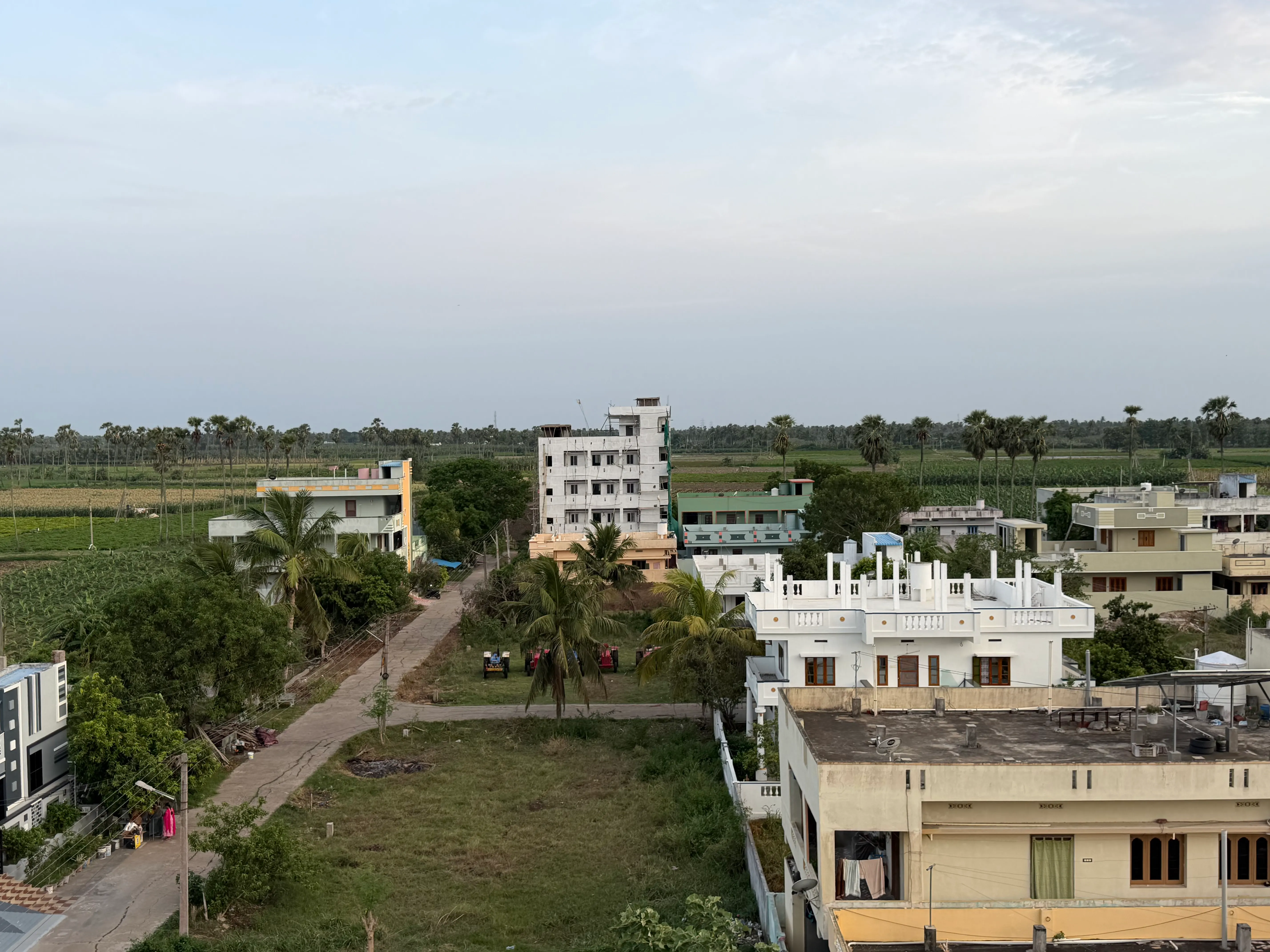 Countryside panorama around Mopidevi
