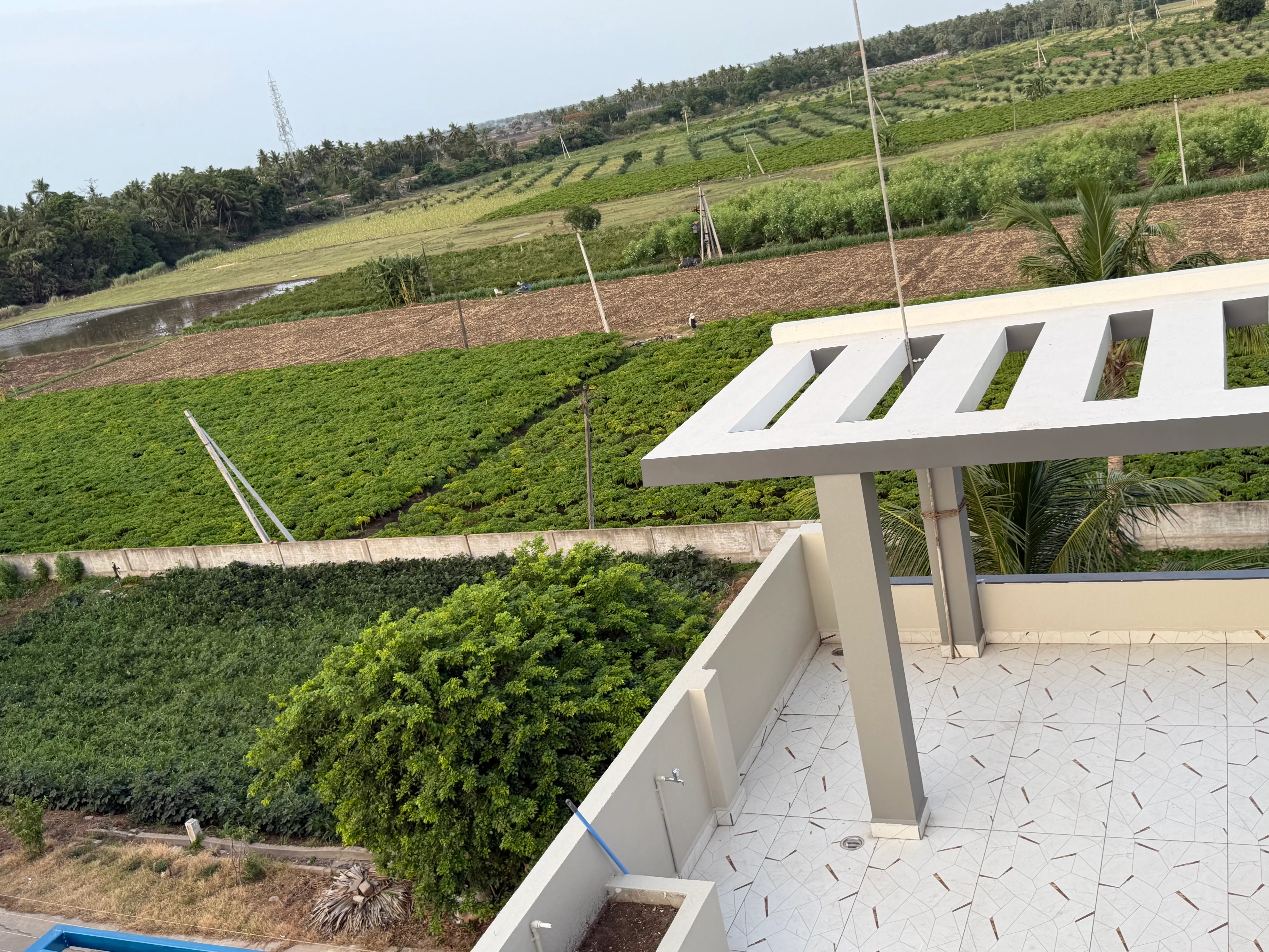 Terrace countryside view